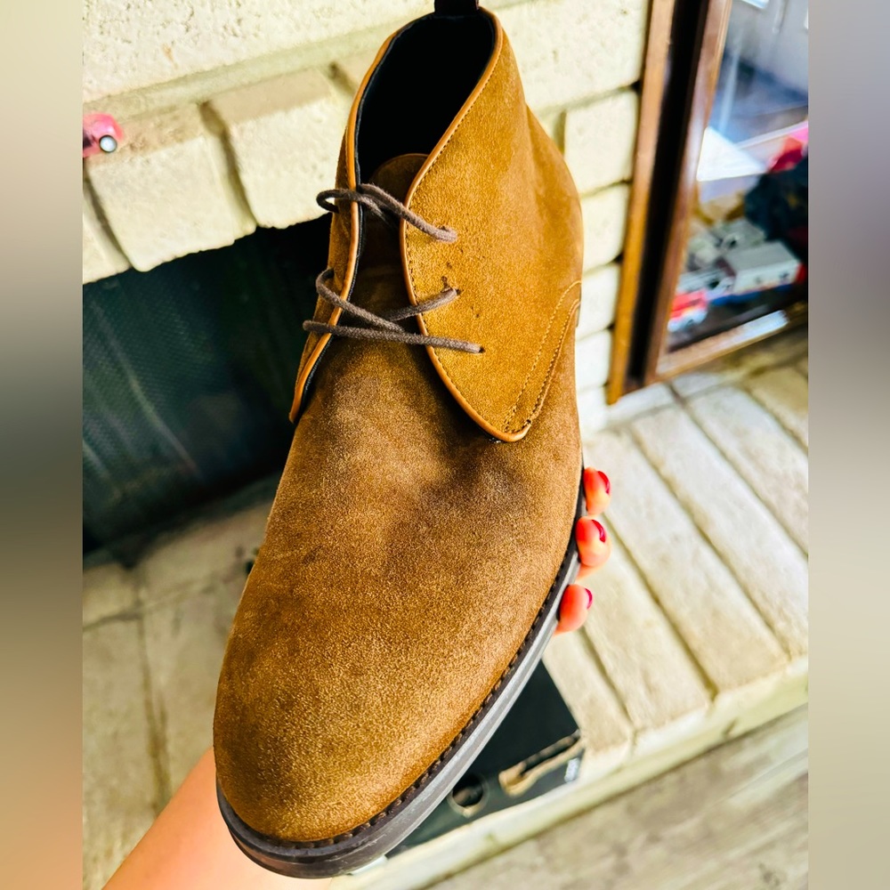 ALDO men's ankle boots size 12 US Brown color, used in good conditions